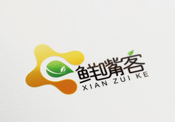 鲜嘴客标志设计